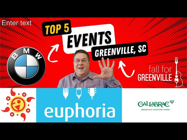 The 5 BIGGEST Events in Greenville SC