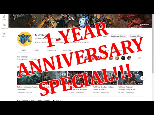 1-Year Anniversary Special