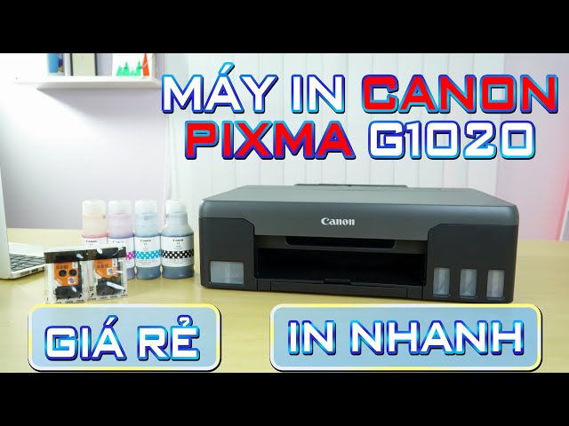Canon PIXMA G1020 | Máy in màu phun tiết kiệm mực với sự tiện lợi của cổng USB