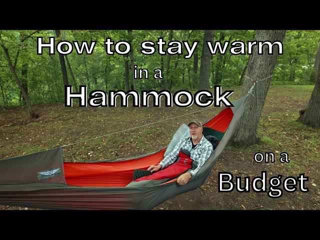 Hammock / Staying warm / on a budget / How to use a inflatable and a closed foam pad in the hammock