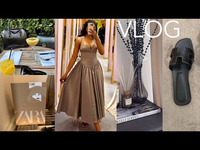 WEEKLY VLOG| Zara Haul + New hairstyle + Luxury Shopping Hermès + House of CB dress + Fashion Nova