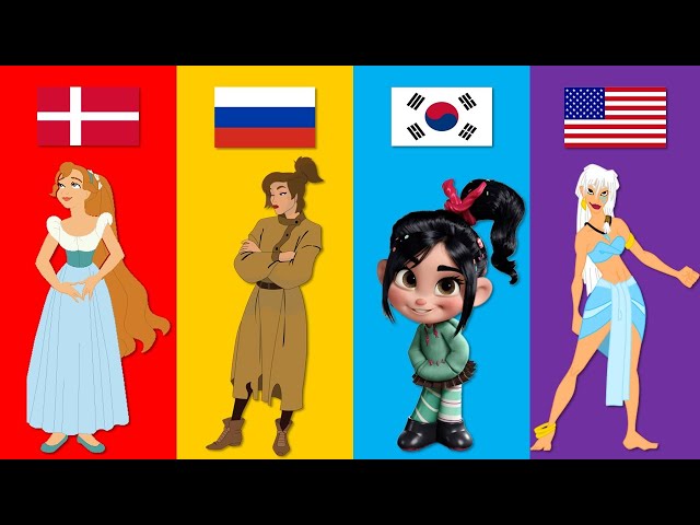 Disney Princesses From different Countries | Pt.2 (Unofficial)
