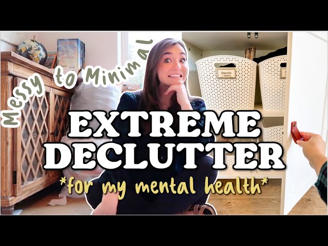 EXTREME DECLUTTERING MY HOUSE! *mental health has entered the chat* |Messy To Minimal Hostessware Ep