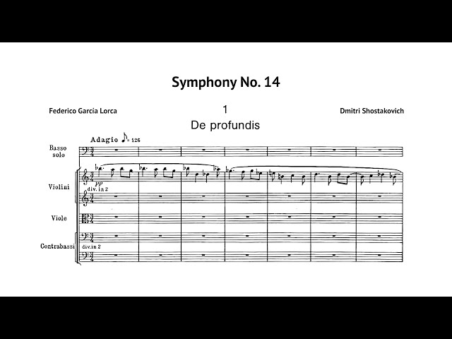 Shostakovich: Symphony No. 14 • Teodor Currentzis — Full Score