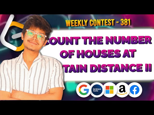 3017. Count the Number of Houses at a Certain Distance II | Prefix Sum | Hard++