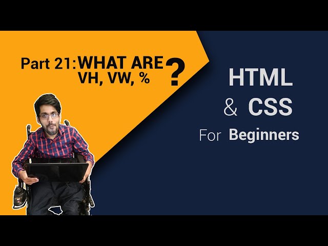What are VH VW and % in HTML and CSS For Beginners Part 21 | Code Fusion