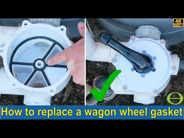 How to change a wagon wheel gasket - seal on a multi-port pool filter selector switch - step by step