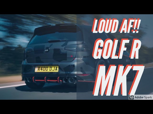 Loudest Golf R MK7 *R400* - First Run with Launch Control with Straight Pipe (Rode Mic Struggles!!)