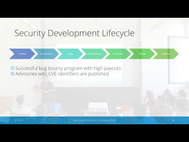 Nextcloud Conference: Security Architecture by Lukas Reschke