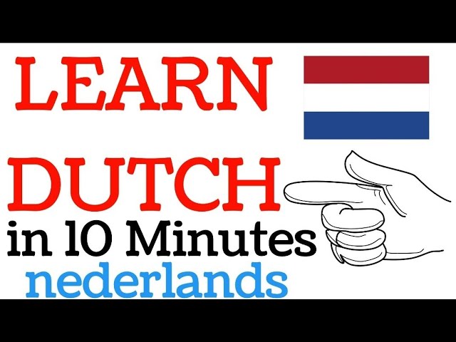LEARN USEFUL DUTCH PHRASES IN 10 MINUTES - nederlands NT2