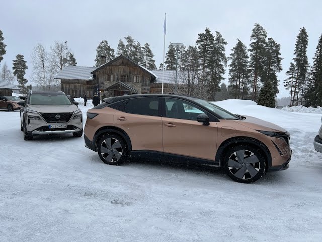Nissan e4ORCE test med Ariya og X-Trail ePower i Finland