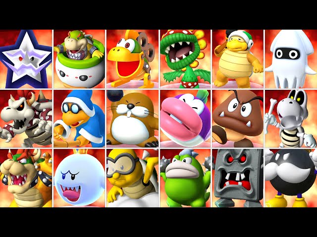 All Mario Party Games All Bosses Master Difficulty (No Damage)