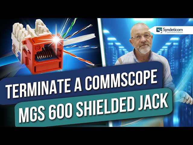 How to Terminate a Commscope MGS 600 Shielded Jack | Tutorial