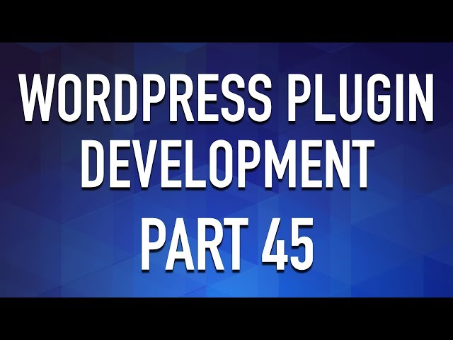 WordPress Plugin #45 - Quick SCSS and JS form styling