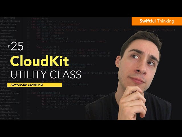 Creating a reusable utility class for CloudKit code | Advanced Learning #25