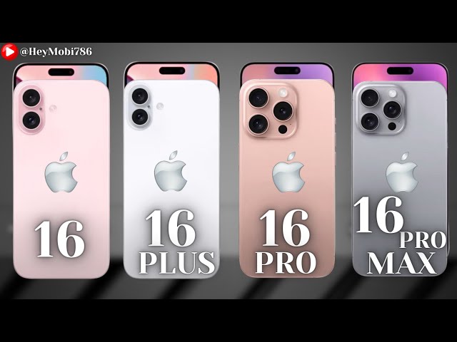 iPhone 16 Pro Max Vs iPhone 16 Plus Vs iPhone 16 Pro Vs iPhone 16 - Comparison!
