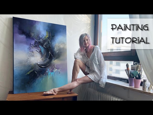 9 TIPS FOR BEGINNER ARTISTS | Abstract Acrylic Painting Tutorial