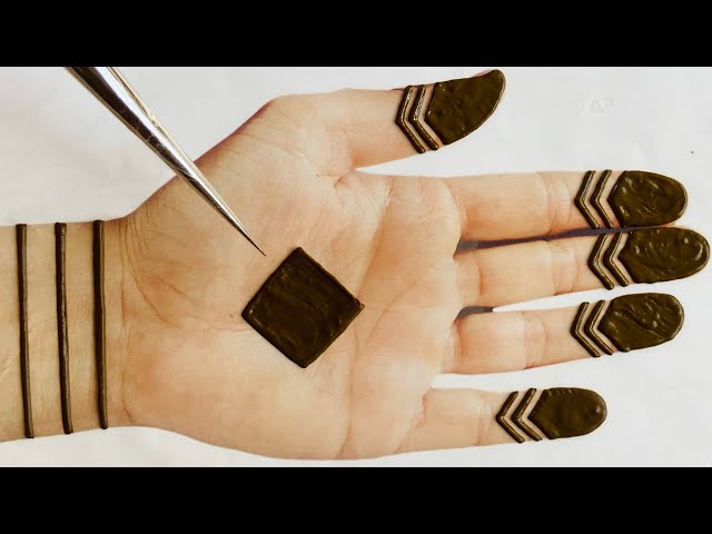 Very Easy Simple Mehndi Design Trick For Front Hand- Mehandi ka Design-Mehendi design-Mehndi Designs