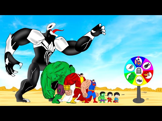 Rescue All Baby HULK & SUPERMAN, SHAZAM vs GIANT VENOM : Who Is The King Of Super Heroes ?