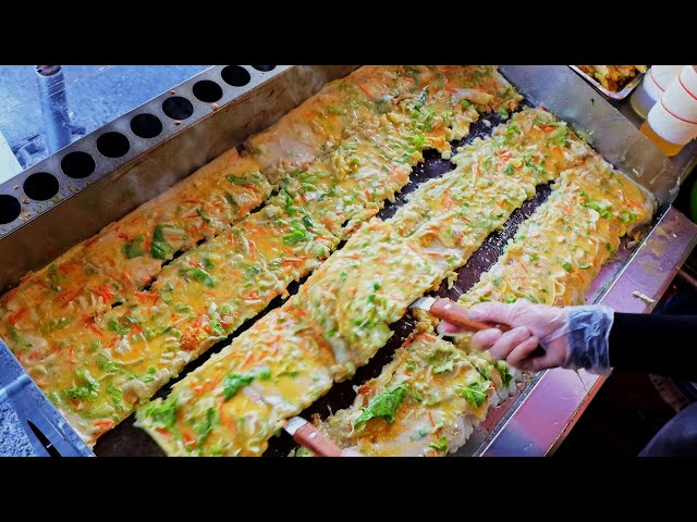 Omelet Vegetable Pancake / 古早味蔬菜蛋餅 - Taiwanese Street Food
