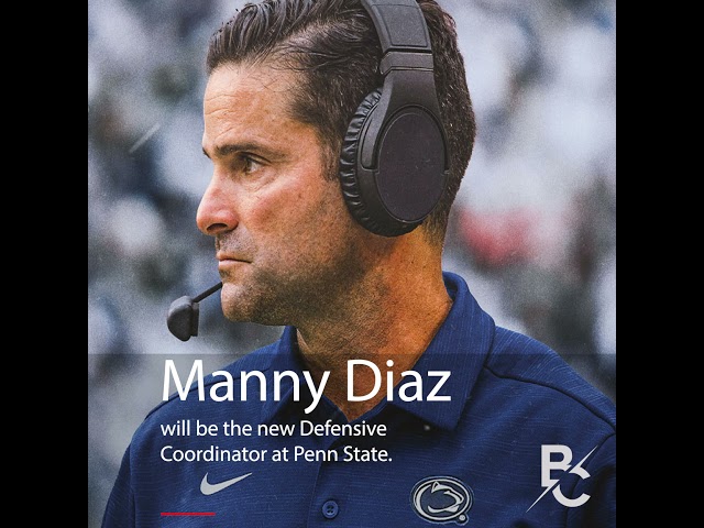 Manny Diaz Is the New Defensive Coordinator at Penn State.
