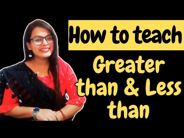 Greater than Less than Equal to for kids | Greater Than, Less Than for LKG/UKG and Grade 1