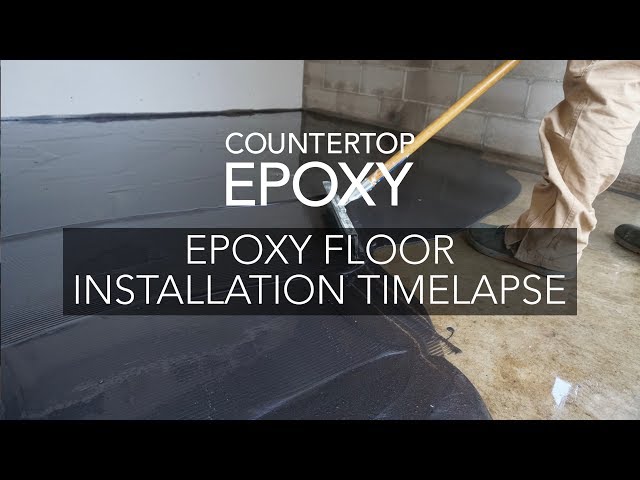Epoxy Floor Installation Timelapse