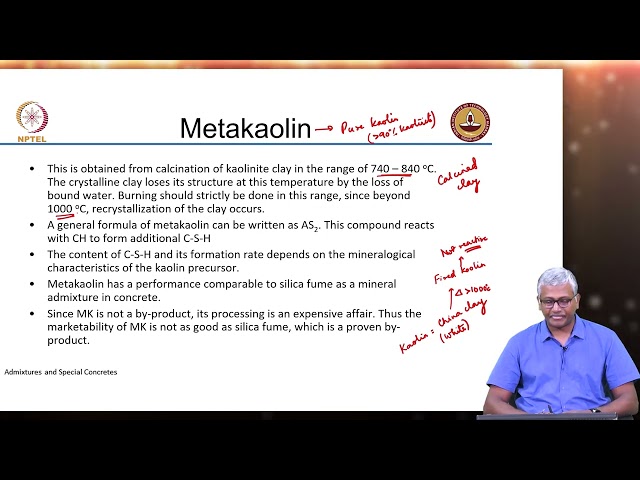 Mineral Admixtures : Metakaolin