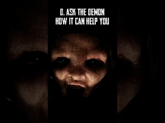 This DEMON offered to help him #scary