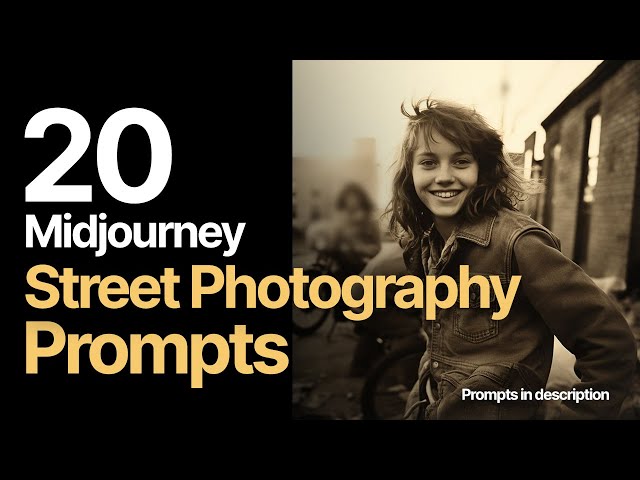 20 Midjourney Street Photography Prompts (Prompts in description)