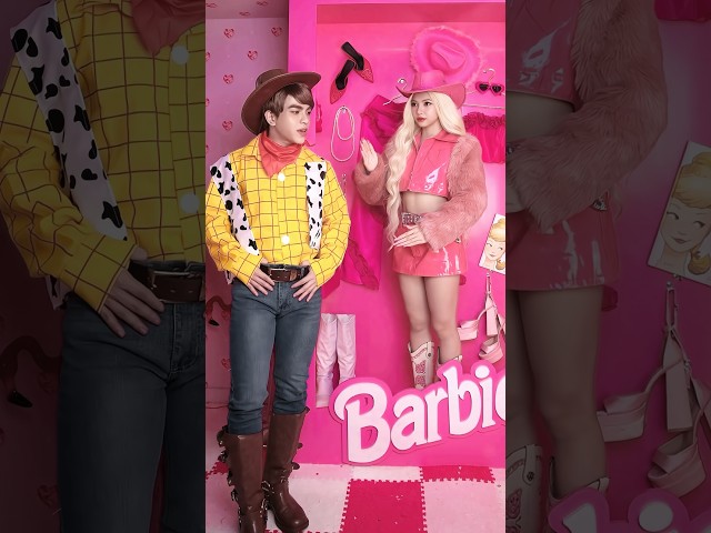 🎀 Woody rủ Barbie làm Jessie 🤠 #barbie #barbiegirl #barbieworld #toystory #ciin #nam23