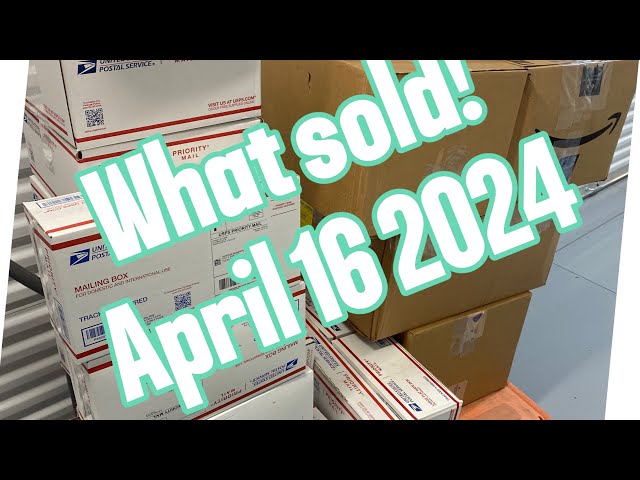 Packing and shipping online sales from eBay Mercari and Poshmark 4/16/24