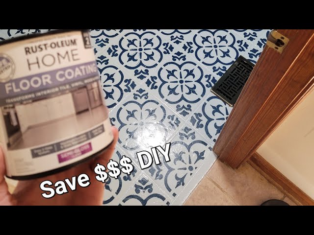 How to Paint Tile Floor: Rustoleum Home Floor Coating Kit