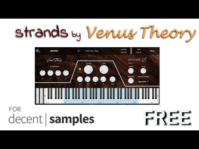 Strands Intimate Cinematic Cello by Venus Theory | FREE for Decent Sampler