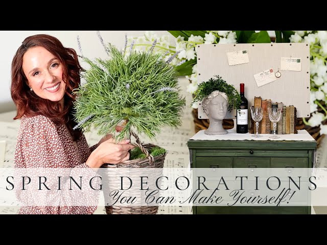 DIY These Gorgeous Spring Decorations for Your Home!  Garden & Easter Inspired Dupes!