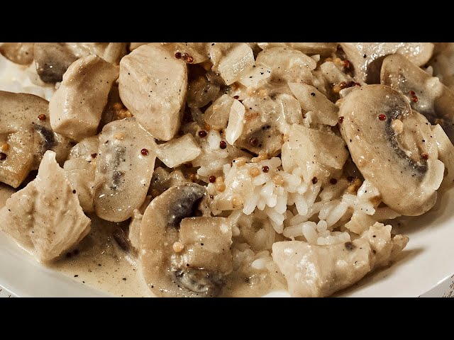 A quick and easy recipe for chicken breast with mushrooms in a creamy sauce! Incredibly delicious!