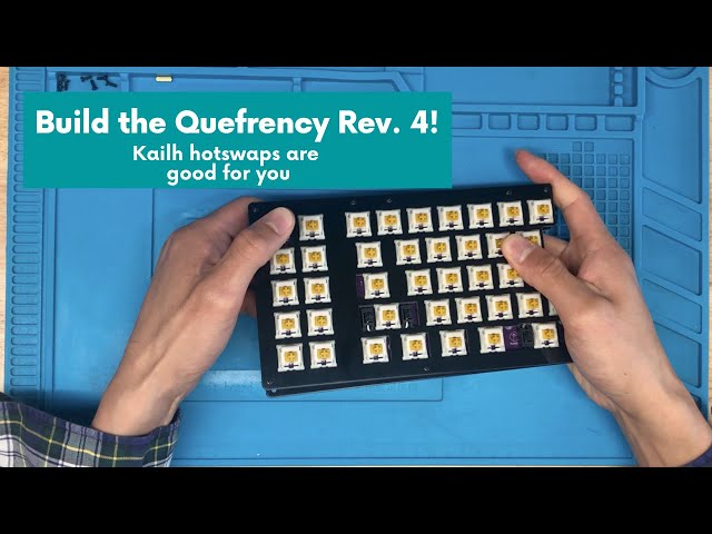 Quefrency Rev. 4 Hotswap Split Keyboard Assembly