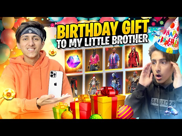 Birthday Gift To My Little Brother 😍 Surprised Him With 10,000 Diamonds - Gareena Free Fire