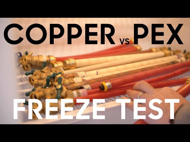 Copper vs Pex vs SharkBite - Freeze Testing