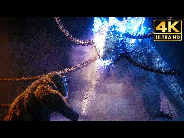 King Kong Meets Skar King & Shimu 4K Full Fight Scene (2024) Godzilla x Kong The New Empire Movie