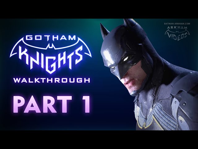 Gotham Knights Walkthrough - Part 1 - Intro [4K 60fps]