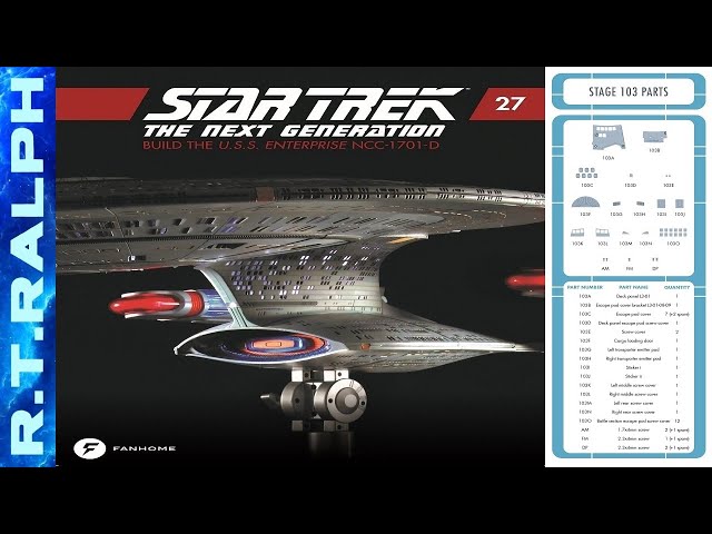 Star Trek: Build The Enterprise D. Stage 27.1 Assembly. By Fanhome/Eaglemoss/Hero Collector.