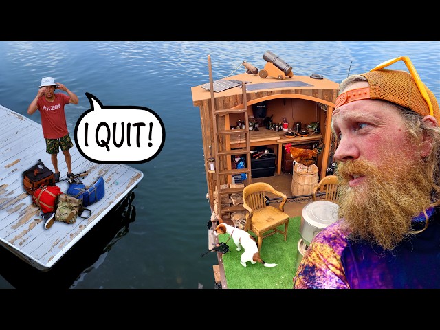 Man Down Solo Survival  - DAY 5 of 7 Waterworld Survival Challenge Season 2 Pirate Ship