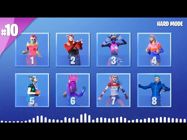 GUESS THE FORTNITE DANCE BY ITS MUSIC - PART #10 - HARD MODE | tusadivi