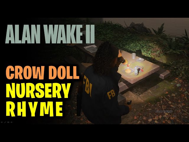 Crow Doll Nursery Rhyme Puzzle | Alan Wake 2