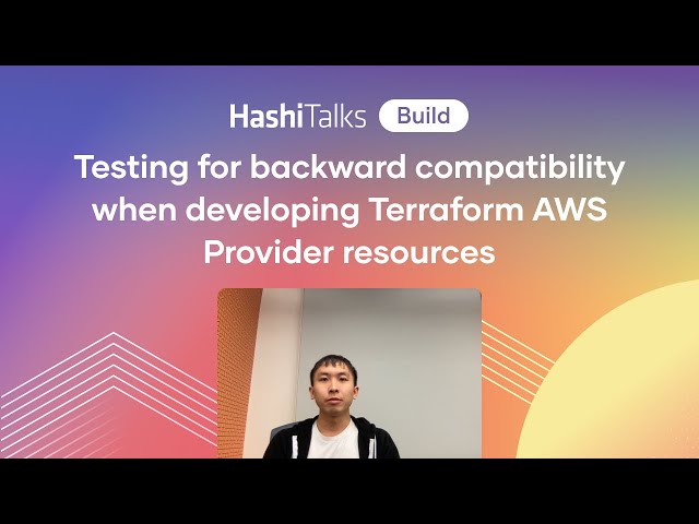 Testing for backward compatibility when developing Terraform AWS Provider resources
