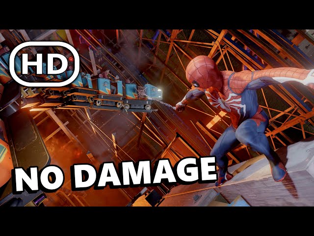Spider-Man Saves Rollercoaster Fair Ride - MARVEL'S SPIDER-MAN 2 PS5 Gameplay (4K Ultra HD) 2023