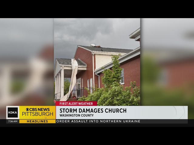 Cleanup begins after tornado damages church in Washington County