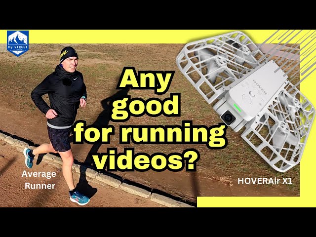 Drone vs. Runner race. NO REMOTE needed. Unusual HOVERAir X1 running review + tips & tricks.