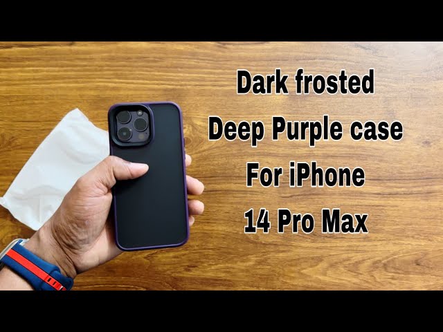 Anngelas Dark Frosted Purple case for iphone 14 Pro Max unboxing and Review